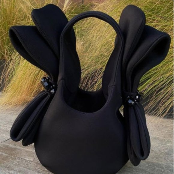 H&M Handbags - Simone Rocha x HM Bow-embellished Handbag Black